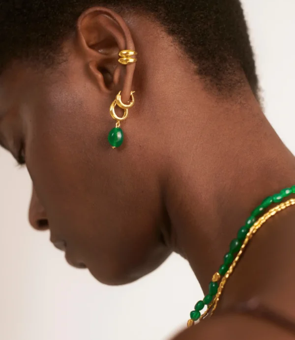 Green Gemstone Earrings 4 Scaled 600x691